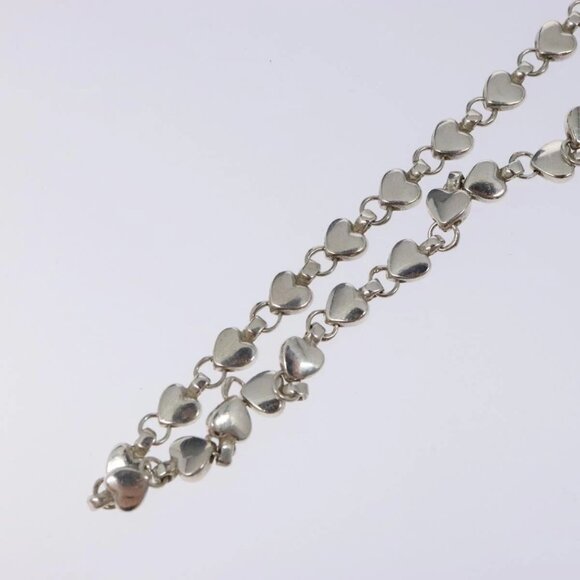 TIFFANY&Co. Puff Heart Necklace Ag925 Silver Auth 128895M - Picture 3 of 16